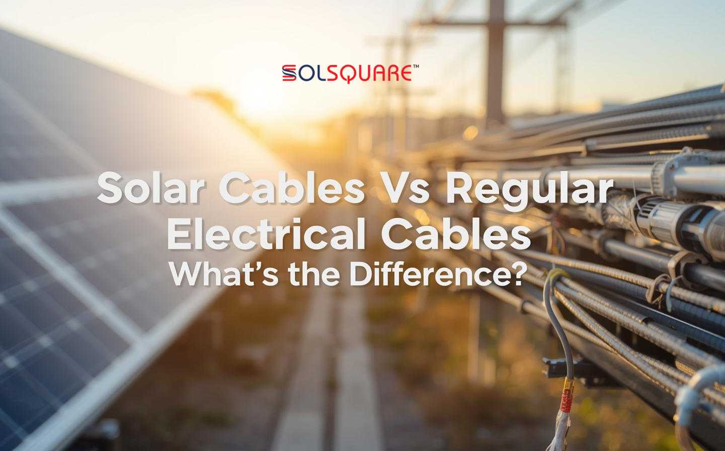 Solar Cables vs Regular Electrical Cables Whats the Difference